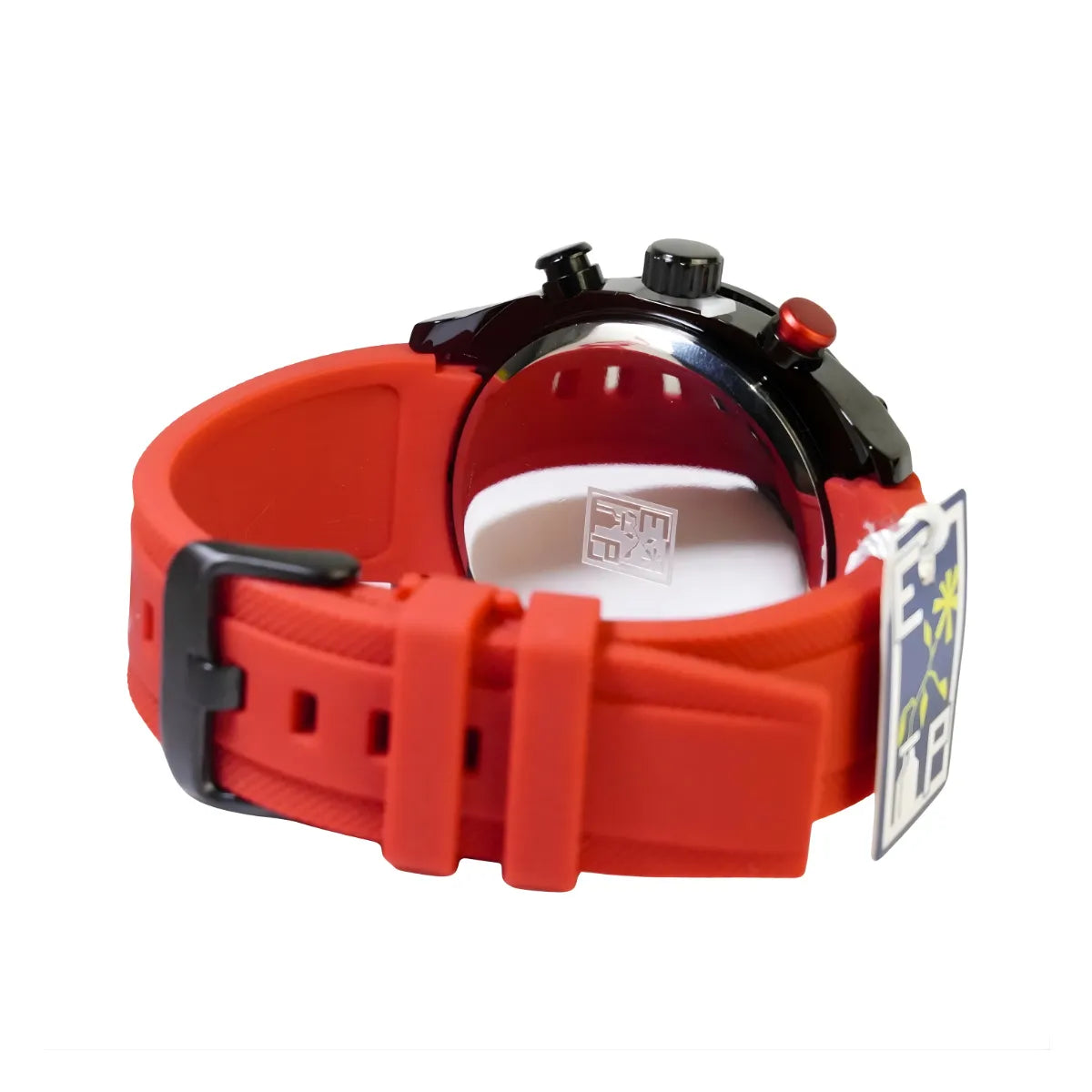 Reloj Cronógrafo EP para Hombre Deportivo Moderno Rojo con Correa de Silicona