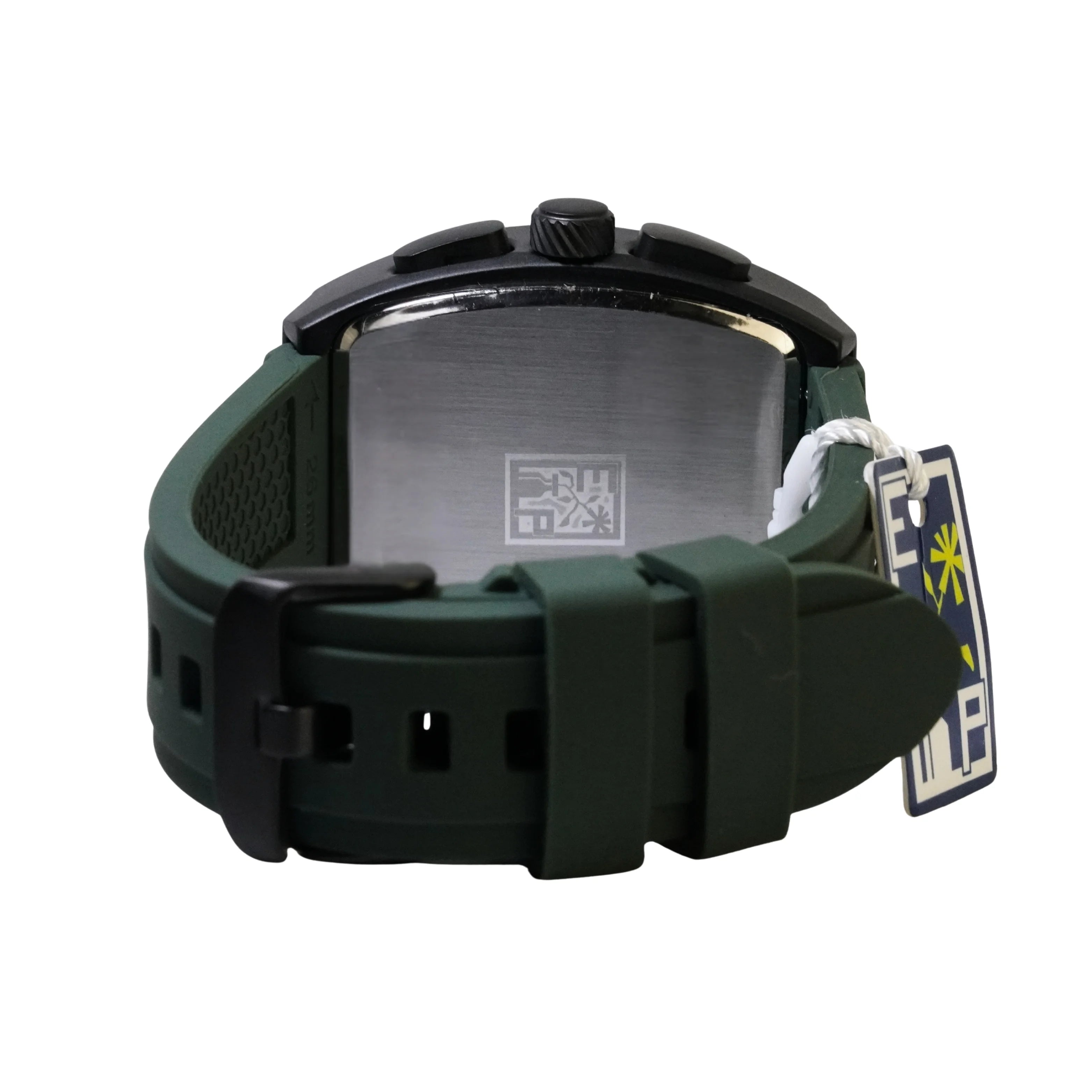 Reloj Cronografo EP para Hombre Deportivo Verde Diseño Cuadrado Moderno