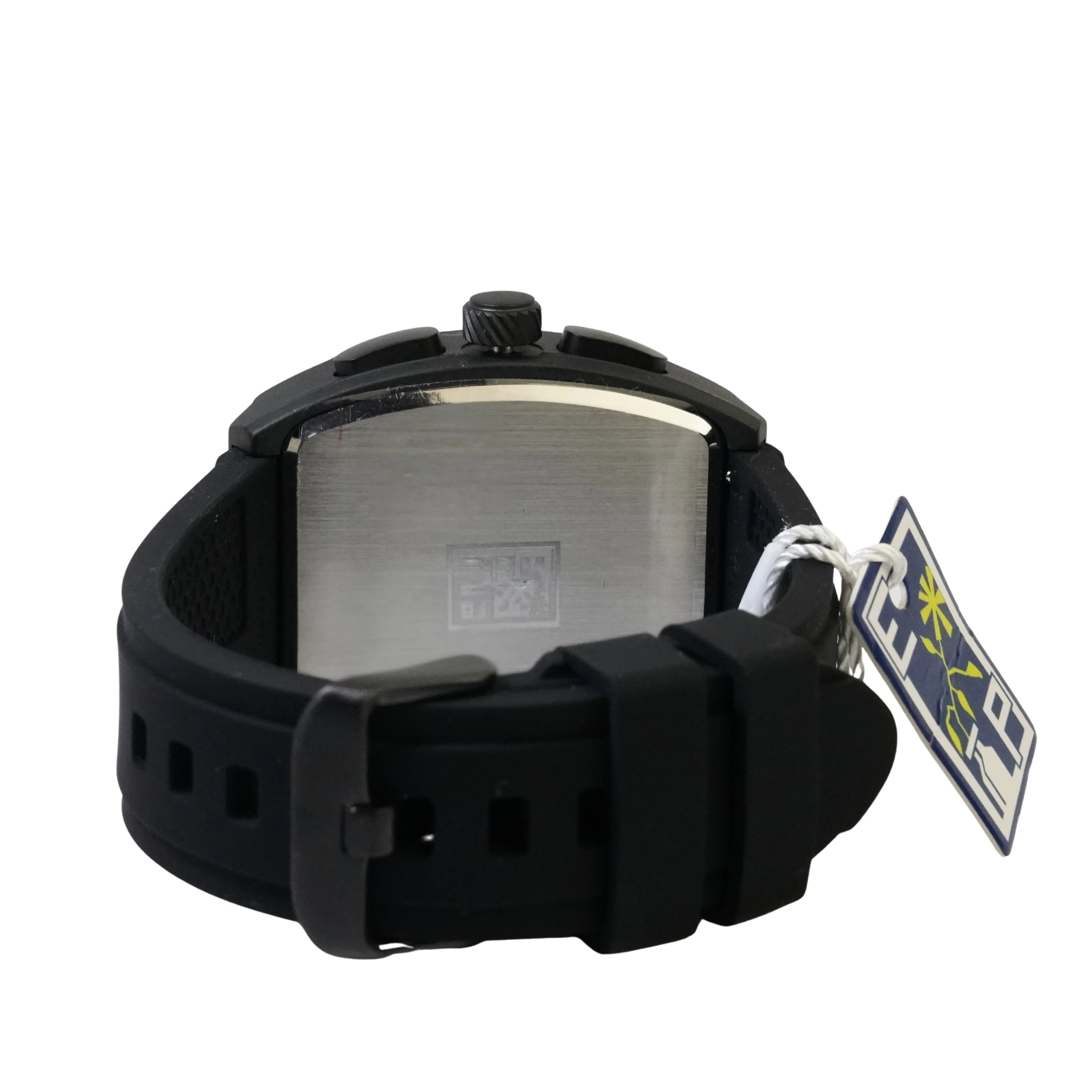 Reloj Cronografo EP para Hombre Deportivo Negro Total Diseño Cuadrado Moderno