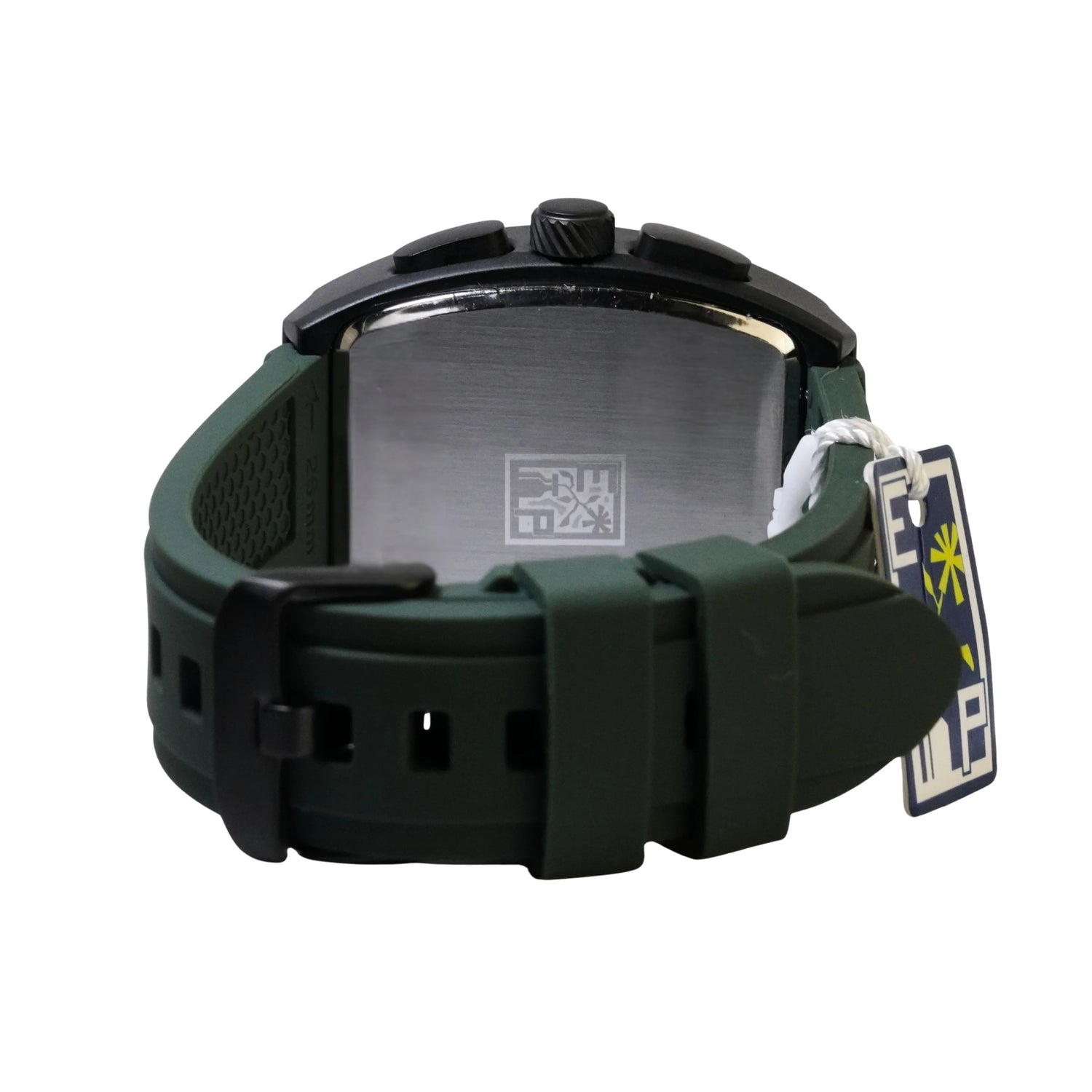 Reloj Cronografo EP para Hombre Deportivo Verde Diseño Cuadrado Moderno