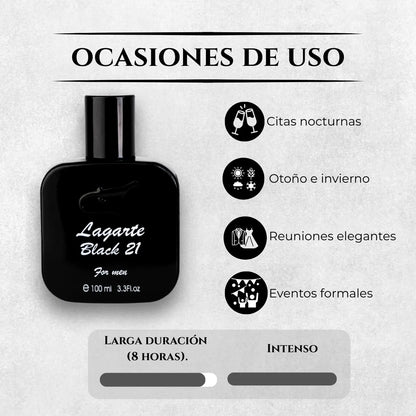 Lagarte Black 21 Hombre